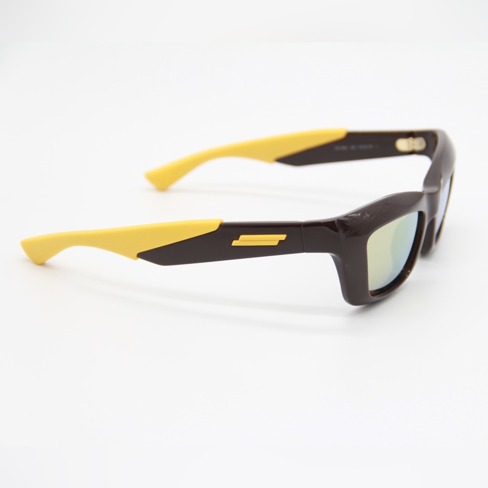NEW BOTTEGA VENETA BV1182S 002 UNISEX BROWN YELLOW SUNGLASSES BV 1182S - Picture 7 of 13